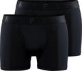 Craft active boxer 3-inch 2-pack m heren sportonderbroek - zwart
