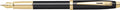 Sheaffer vulpen 100 - e9322 - f - glossy black gold tone - sf-e0932243
