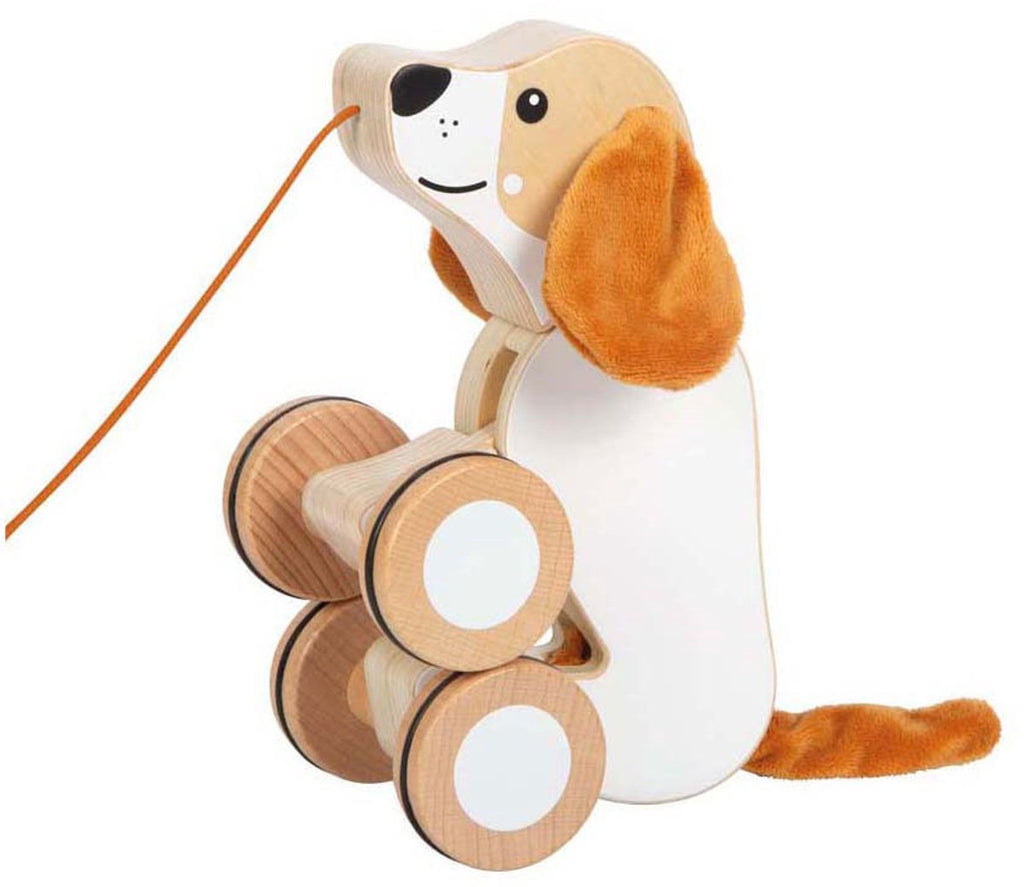 Small Foot – Schlittenhund aus Holz mit faltigen Ohren