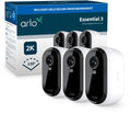 Arlo essential3 2k beveiligingscamera - 3 ip-camera's