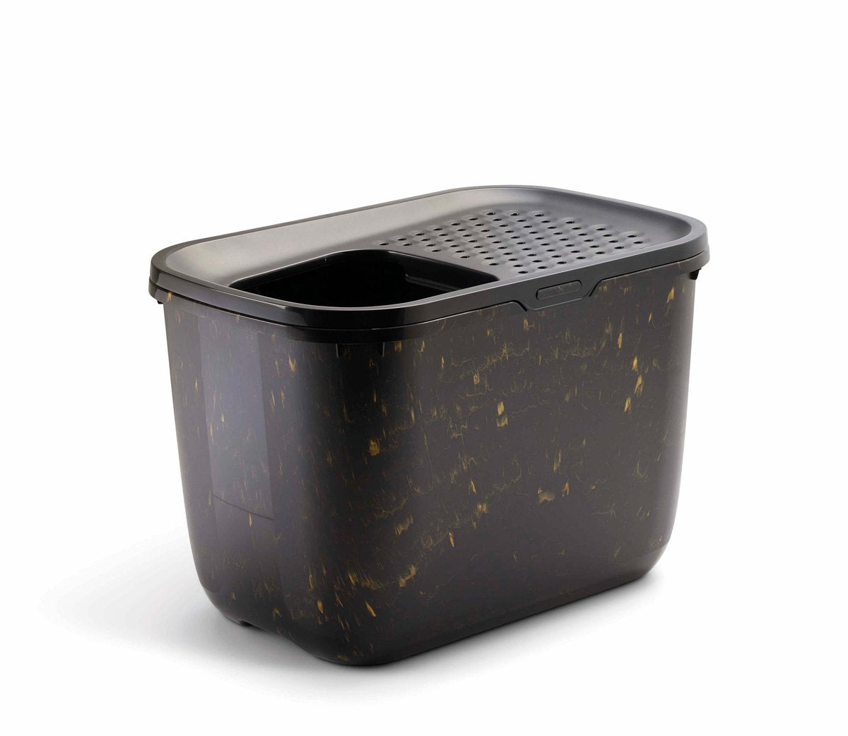 Savic Katzentoilette Hop in Marmor Schwarz Gold