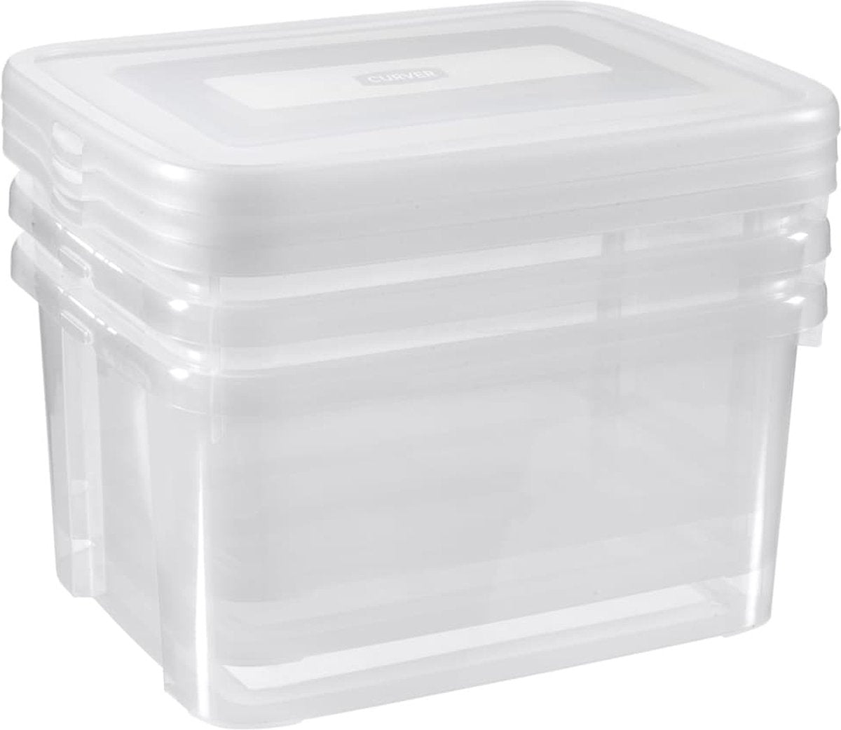 Curver Curver Aufbewahrungsboxen-Set manuell 3x25 l transparent