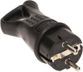 Orno stroomstekker - massief rubber - ip44 stof- en spatwaterdicht - met afdichting en oog