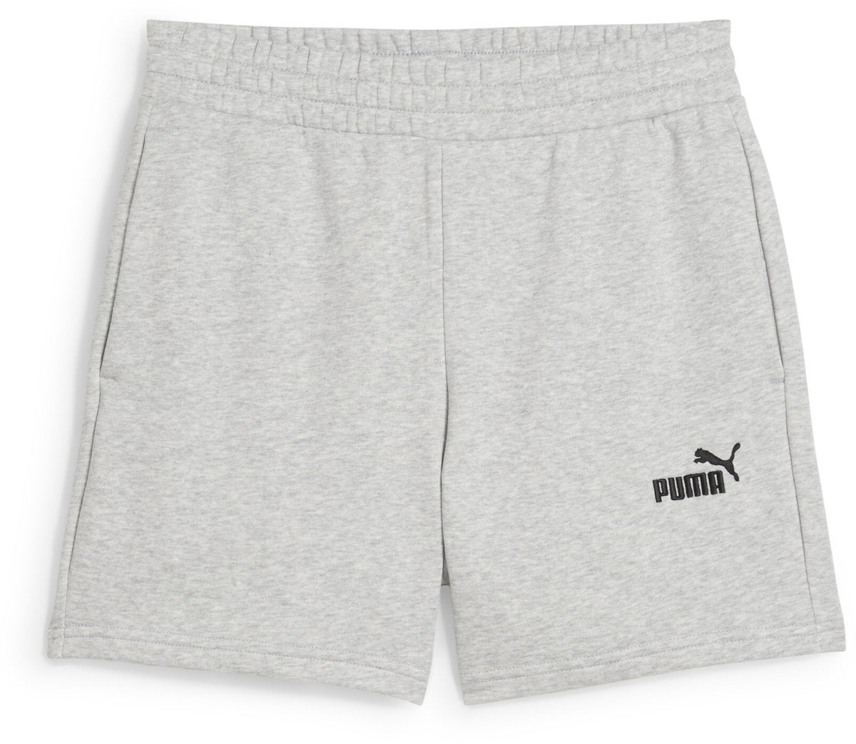 Puma ess small no. 1 logo 5'' high-waist shorts tr dames broek - light gray heather xl
