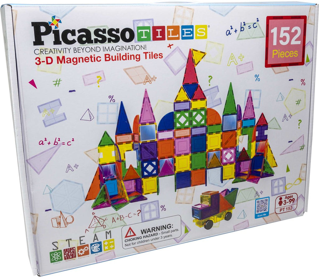 Selecta Picassotiles Blöcke und Spiegel - magnetische Bausteine, 152dlg.