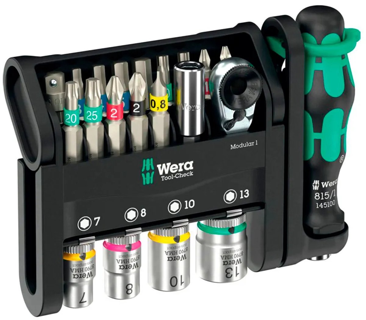 Wera tool-check modular 1 05049000001 gereedschapsset 21-delig