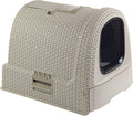 Curver kattenbak met lade - 51,5x38,5x40cm - warm grey
