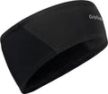Gripgrab - lichte fiets hoofdband voor onder de fietshelm met winddichte voorzijde wielersport headband - zwart - unisex - maat l
