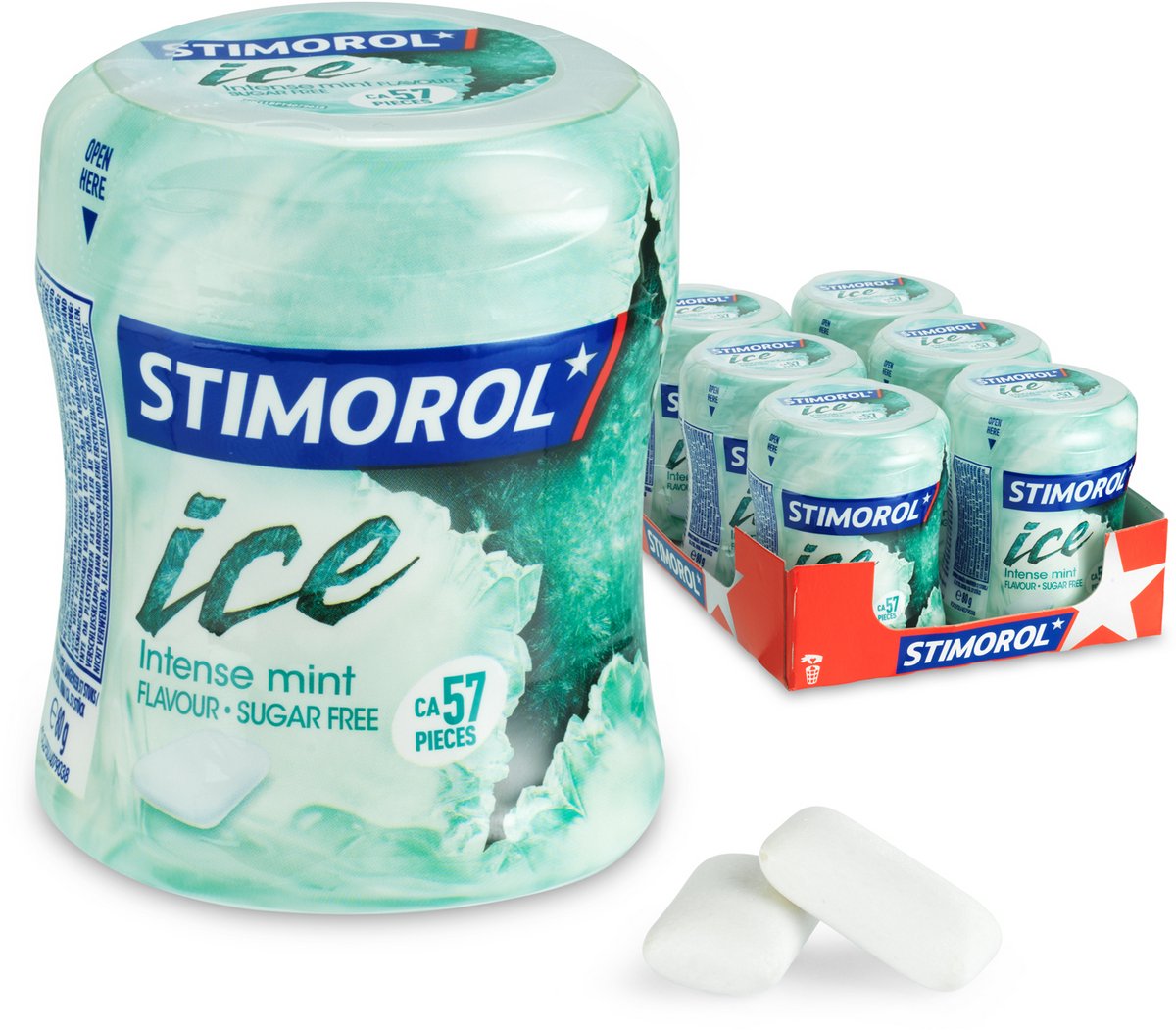 Stimorol ice intense mint bottle (6x80gr)