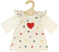 Heless Poppen geripptes Samtkleid mit Herzkonfetti, 35-45 cm
