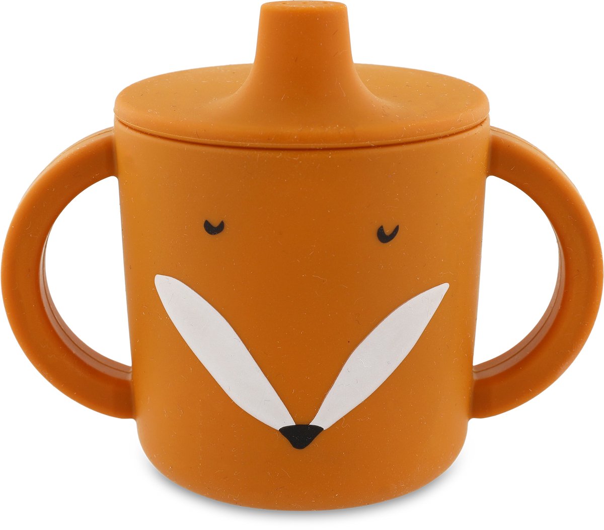 Trixie tuitbeker - mr. fox - drinkbeker voor baby - antilek beker - voor baby's vanaf 4 maanden - van siliconen - geschikt voor de vaatwasser