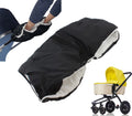 Merkloos sans marque handschoen fleece - voor warme handen – kinderwagen – buggy - universeel handschoen - handzak - zwart