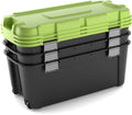 Keter totem opbergbox - 2x140l - 79,5x59,7x40,8cm - zwart groen
