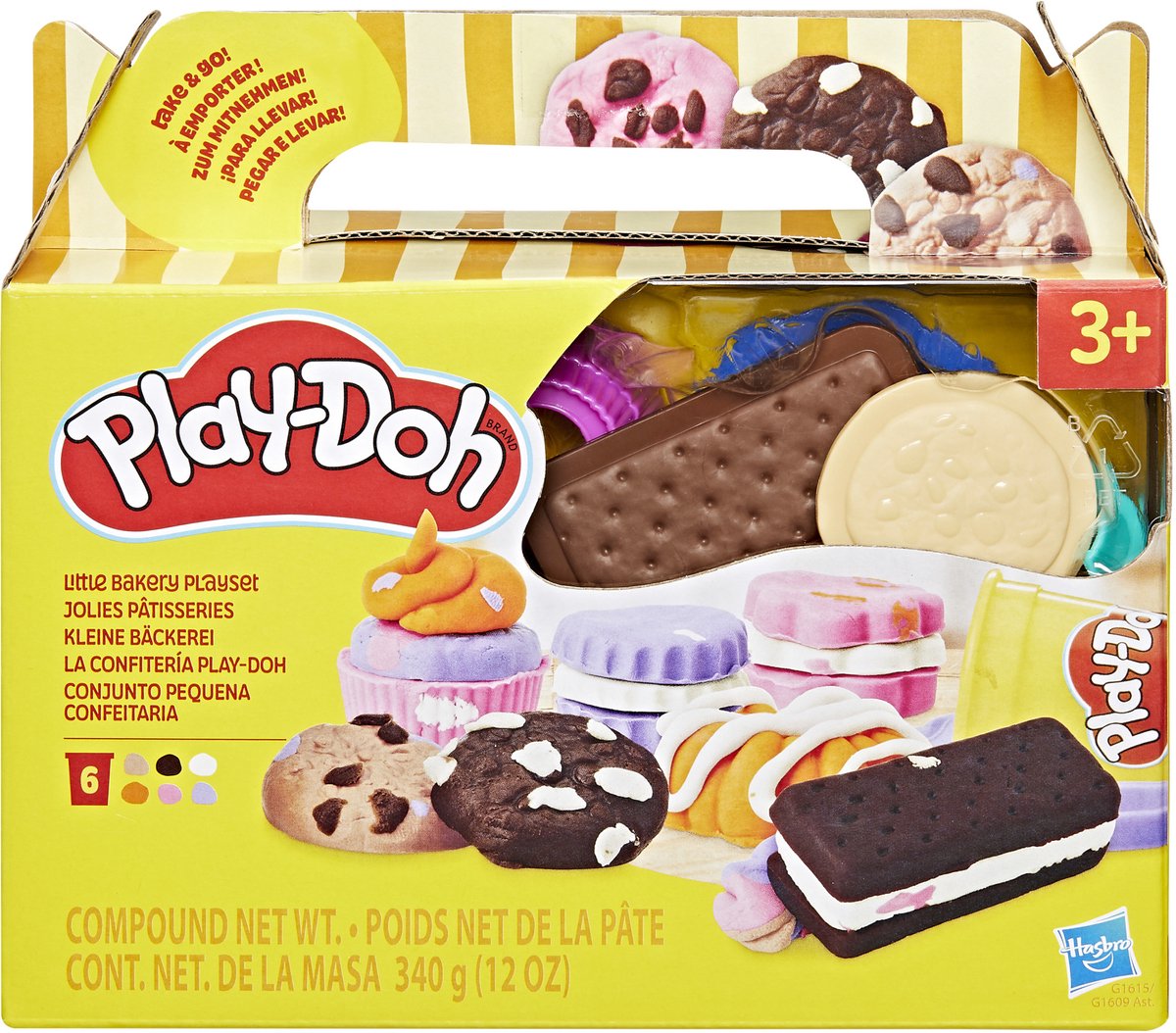 Play-Doh Kleine Bäckerei – 6 Tontöpfe