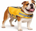 Flamingo zwemvest hond – maat l (36,5cm) – swimmy geel – optimale ondersteuning – verstelbaar – veilig zwemmen