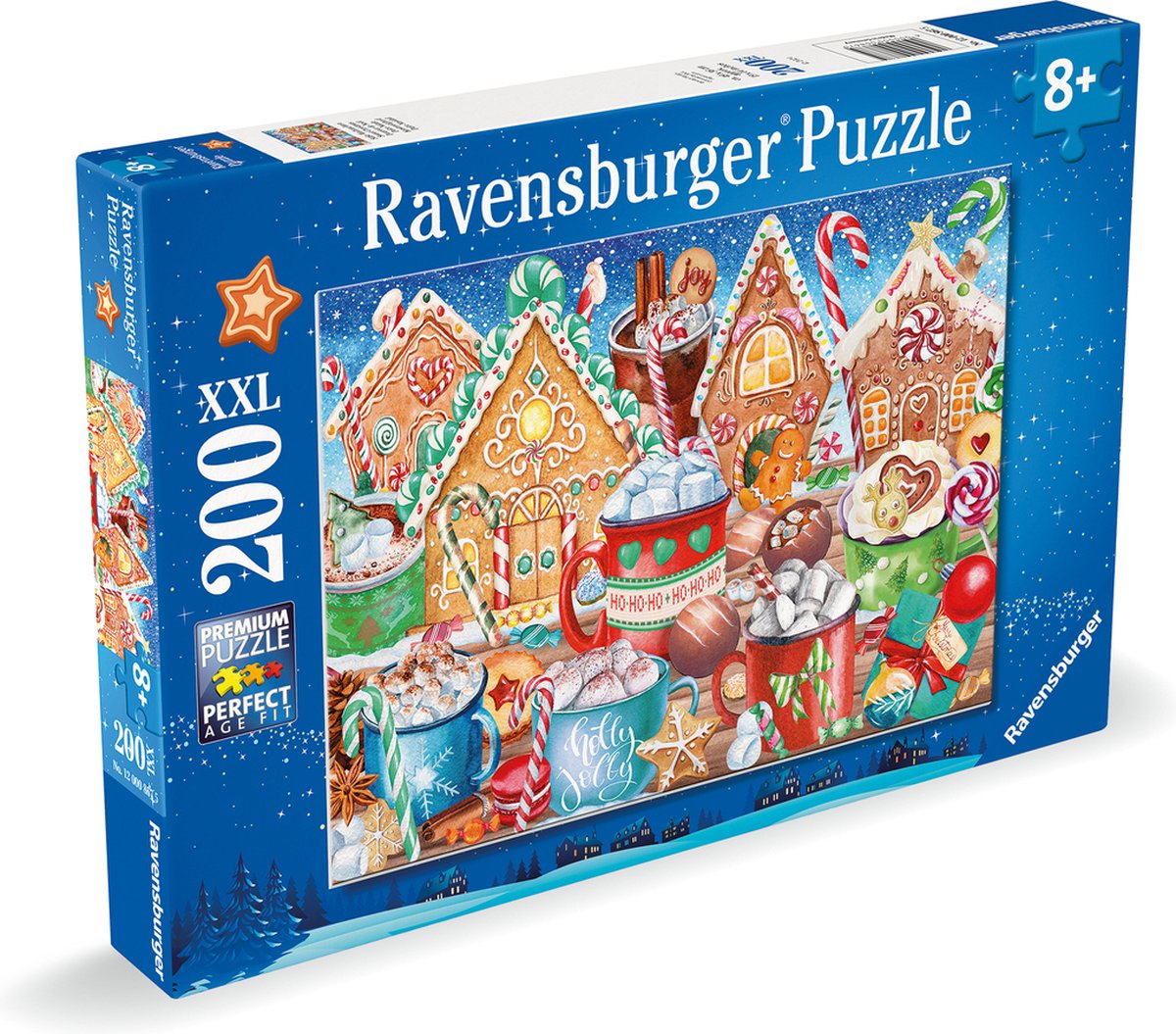 Ravensburger puzzel candy canes and cocoa - legpuzzel - 200 stukjes