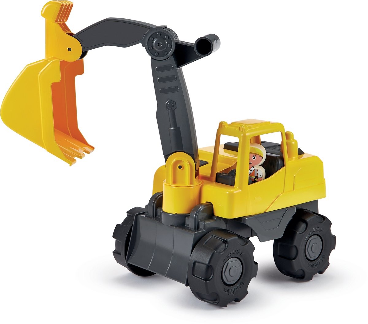 Ecoiffier-Bagger mit Spielfigur, 35,5 cm