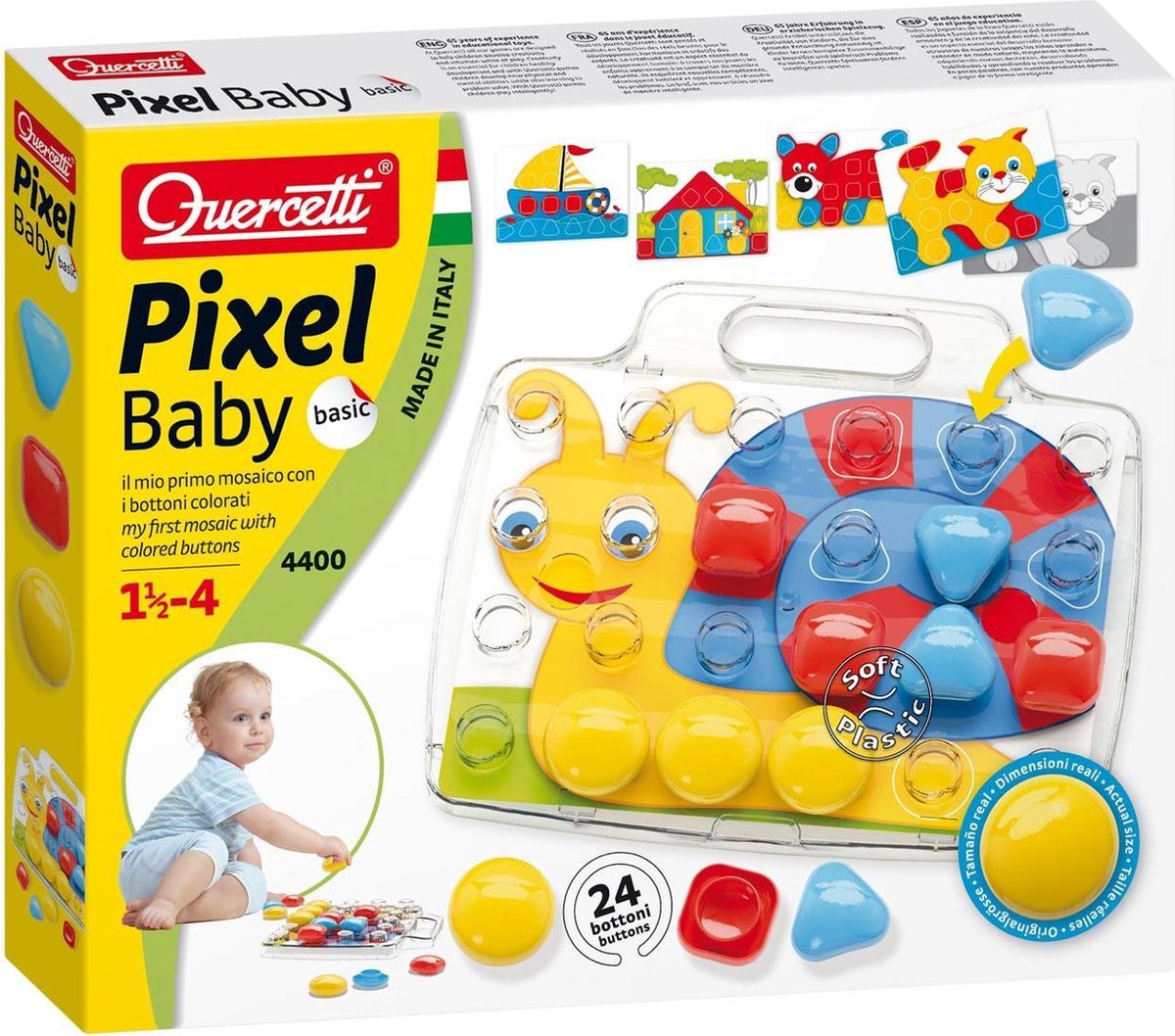 Quercetti Pixel Baby Mosaikschnecke