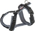 Trixie hondentuig premium trekking zwart grijs