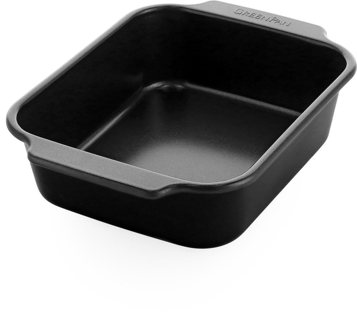 Greenpan bistro brownievorm - 22.5x18.5cm - pfas-vrije antikleeflaag - keramische bakvorm - ovenbestendig tot 230°c - zwart