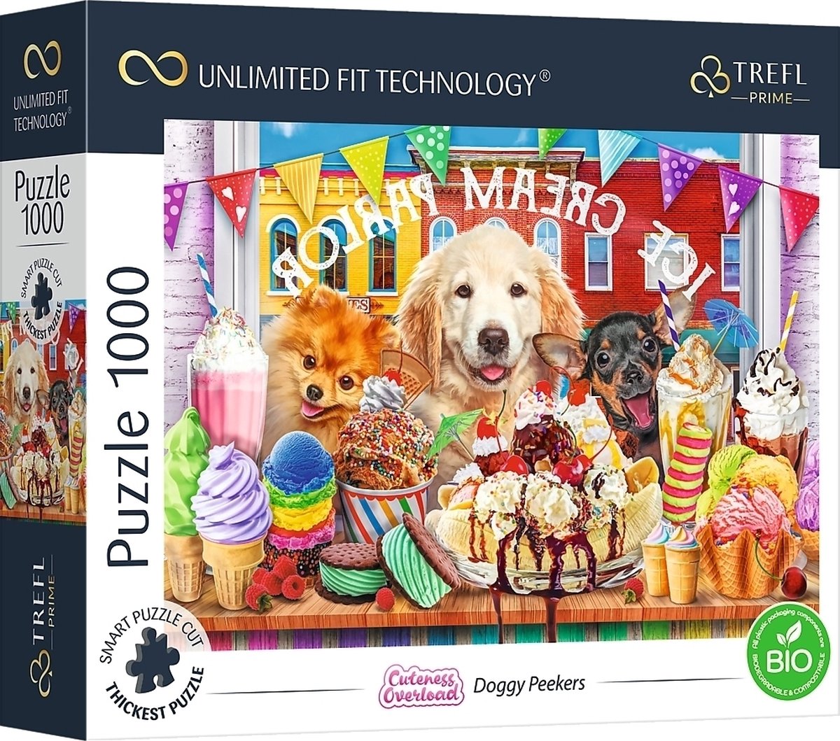 Trefl prime glurende honden puzzel - 1000 stukjes