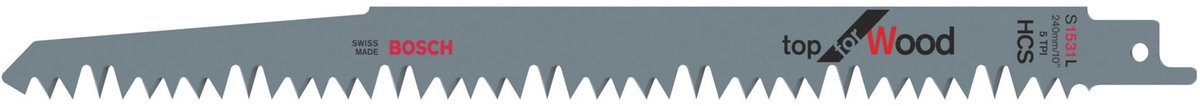 Bosch - reciprozaagblad s 1531 l top for wood - 100 stuks