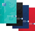 Oxford cursusblok school a4 ruit 4x8mm assorti - 5 stuks