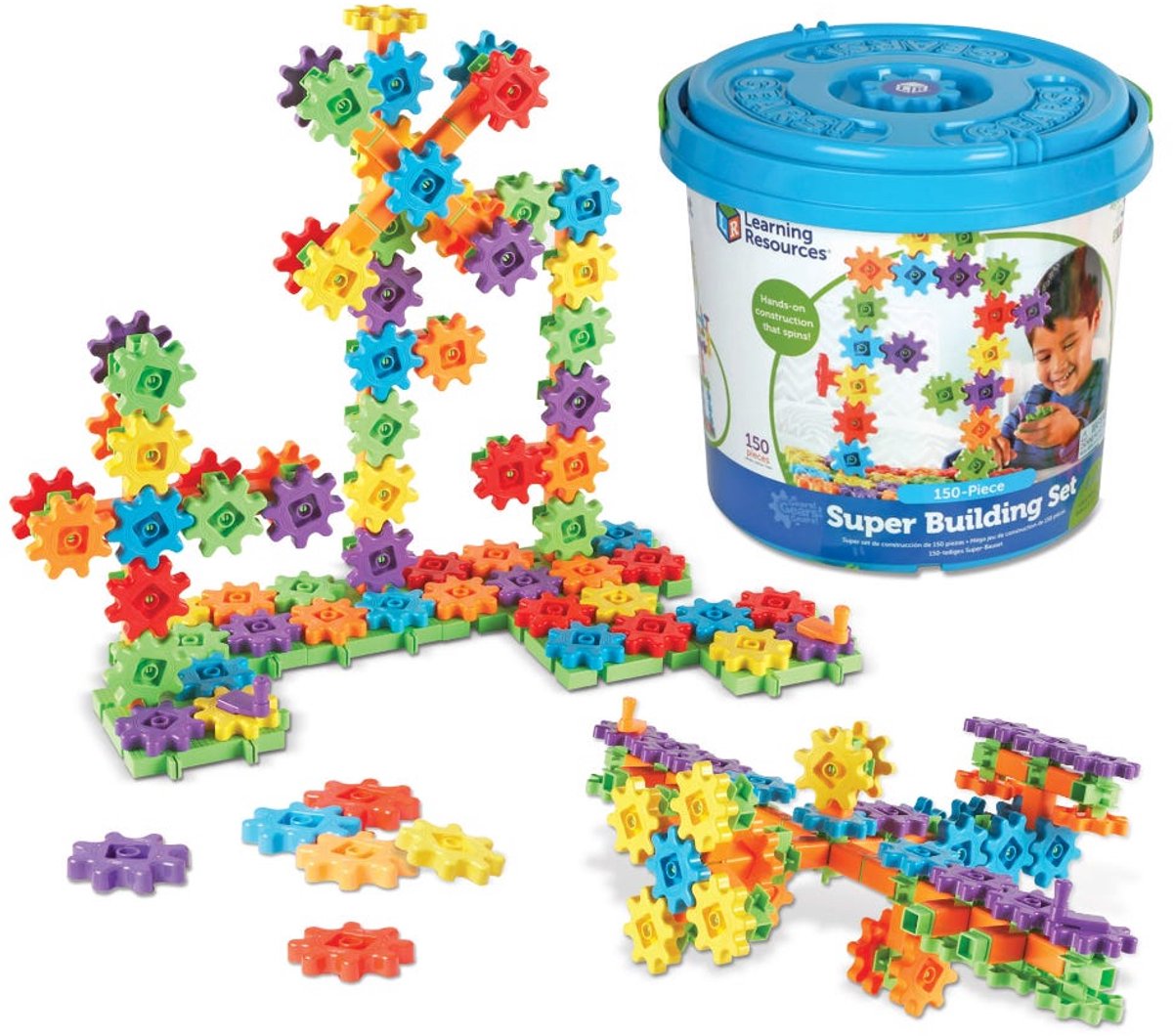 Learning resources - gears! gears! gears!® super bouwset (set van 150)- 3+