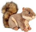 Animigos pluche knuffeldier grijze eekhoorn 23 cm - bos dieren speelgoed knuffels