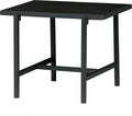 Woood turn around bijzettafel - hout metaal - marmer zwart - 40x50x44 cm