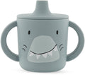 Trixie tuitbeker - mr. shark - drinkbeker voor baby - antilek beker - voor baby's vanaf 4 maanden - van siliconen - geschikt voor de vaatwasser