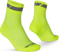 Gripgrab - classic regular cut zomer fietssokken 1 paar coolmax wielersport sokken - geel hi-vis - unisex - maat xs (35-38)