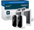 Arlo essential3 2k beveiligingscamera zonnepanelen - 2-pack