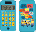 Lexibook minions 8 digits pocket rekenmachine met bescherming hoes