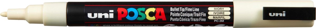Uni Posca Lackmarker 1mc Elfenbein – konische Spitze – 1 mm