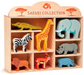 Tender leaf toys dierenset safari 37 x 32 cm hout 9-delig