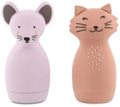 Trixie badspeelgoed sproeiende dieren mrs. cat mrs. mouse – 2 stuks – badspeelgoed voor baby's en peuters