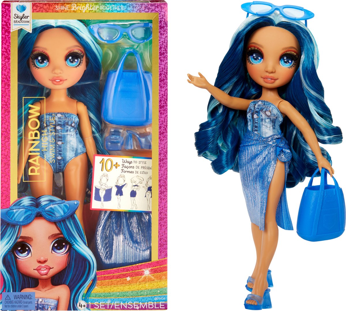MGA Entertainment Rainbow High Swim Style Puppe - Skyler