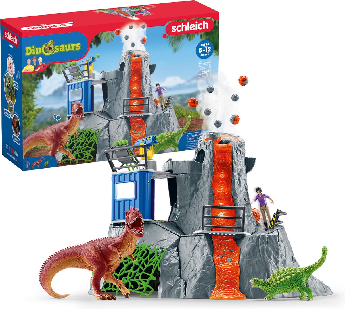 Schleich dinosaurs grote vulkaanexpeditie 42564