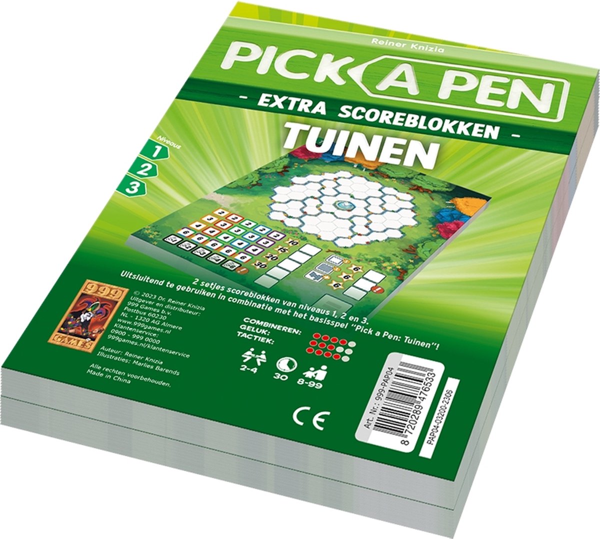 999Games 999 Spiele Pick a Pen Tuinen Scoreblokken, 2.