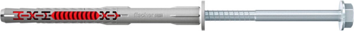 Fischer constructieplug [50st] - duoxpand fus - zeskantkop - 10x100mm