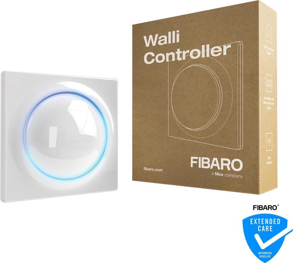 Fibaro walli controller - wit- draadloze schakelaar - batterijgevoed - z-wave plus - wit
