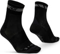 Gripgrab - merino regular cut fietssokken 1 paar wieler sokken - zwart - unisex - maat l (44-47)