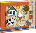 Bambolino nijntje houten puzzel, vormenpuzzel - educatief speelgoed junior - peuter, kleuter - vanaf 1 jaar - toys cadeau tip