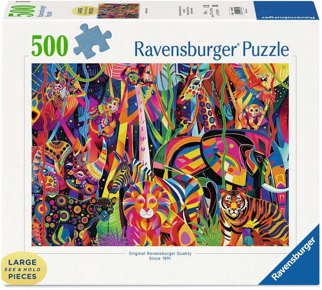 Ravensburger legpuzzel jeweled jungle - 500 xl st.