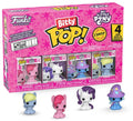 Funko bitty pop! - my little pony - pinkie pie - rarity - trixie - derpy - 4-pack