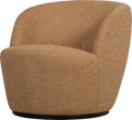 Woood serra draaifauteuil - melange stof - curry - 68x70x77