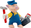 Bullyland 12492 – speelfiguur disney de drie biggetjes met slimmie – levensecht en detailrijk vormgegeven – ideaal als taartfiguur, verzamelobject of vrolijk cadeau voor kinderen vanaf 3 jaar