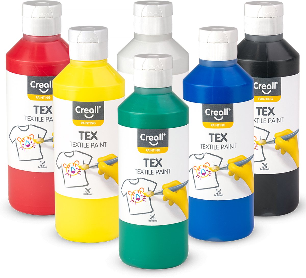 Creall Textilfarbe, 6 x 250 ml