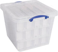 Really useful box opbergdoos | 60 l | met inzetbakje | transparant